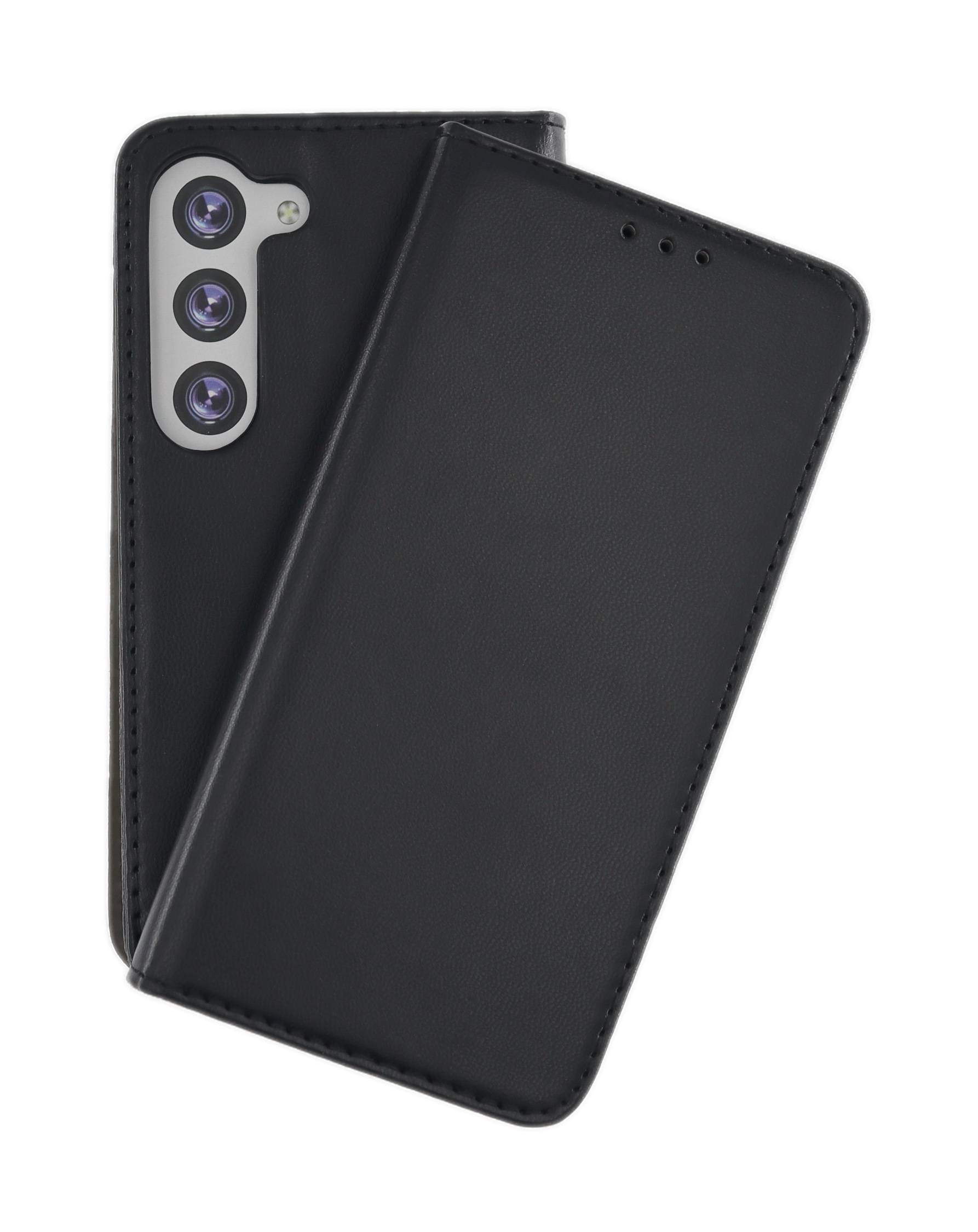 JAMCOVER Bookcase Smooth & Safe für Samsung Galaxy S23 - Handytasche mit Kartenfach und Standfunktion