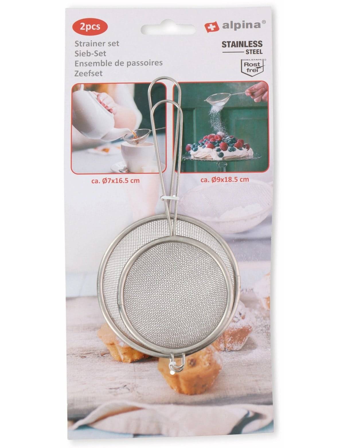 ALPINA Sieb-Set, 2 Stück