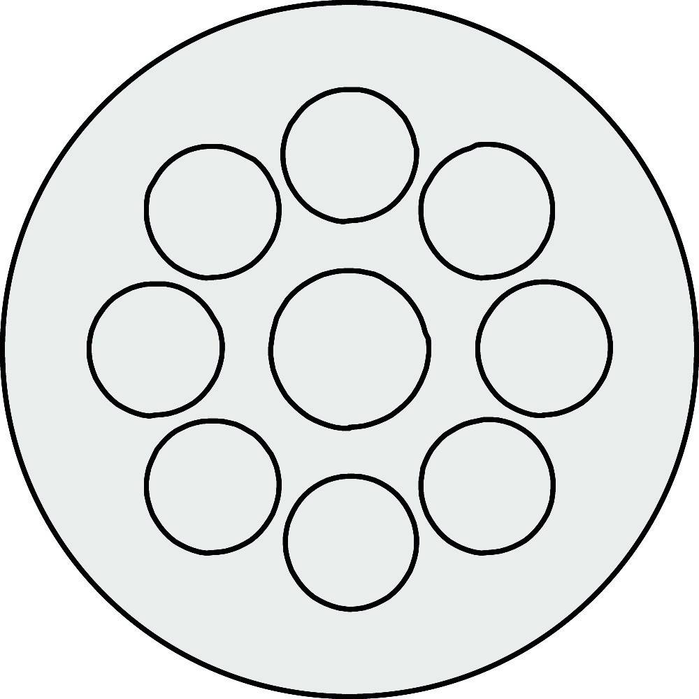 Icotek Kabeldurchführungsplatte KEL-DP 40/9 A grau