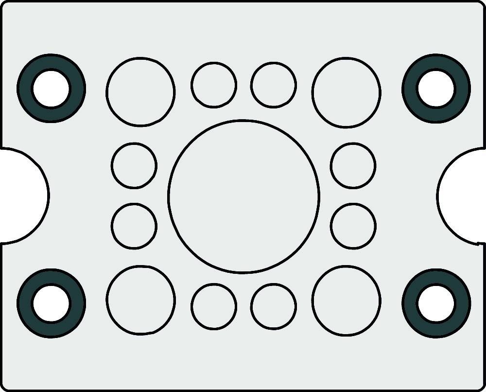 Icotek Kabeldruchführungsplatte KEL-DPZ B 13 grau