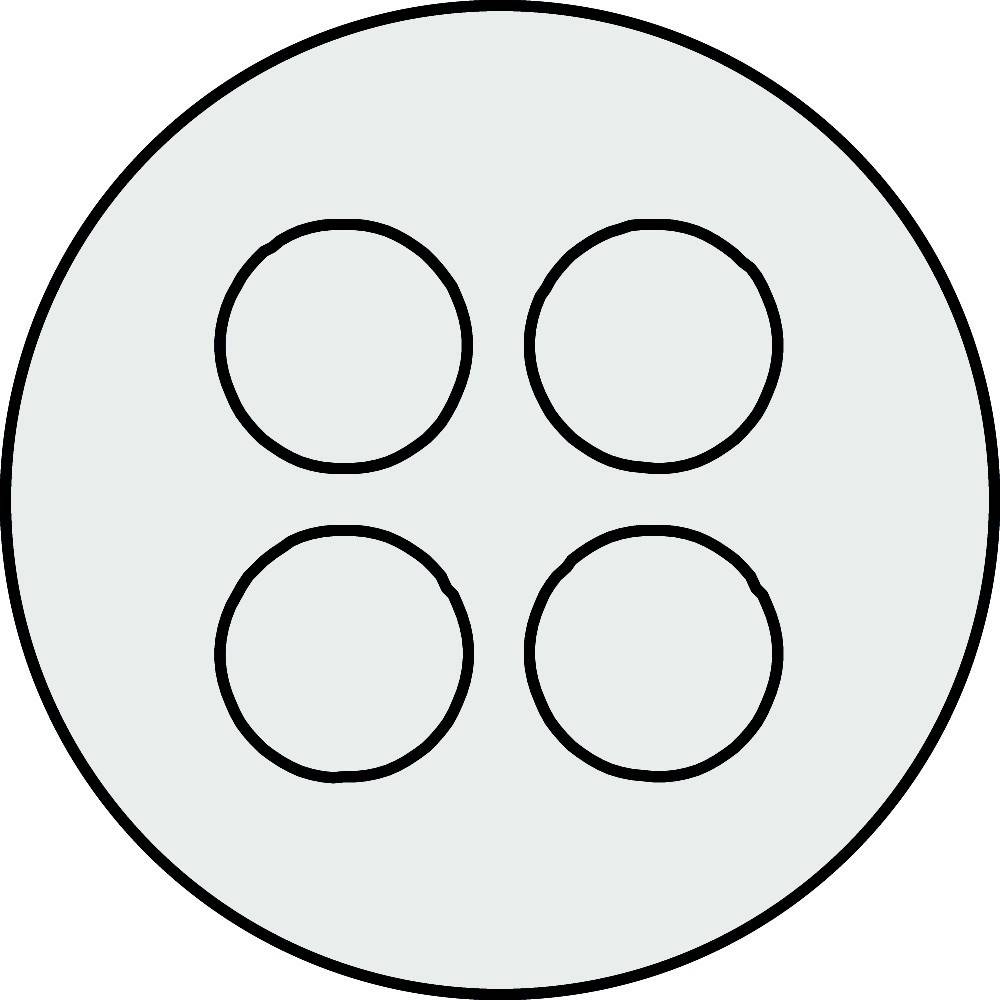 Icotek Kabeldurchführungsplatte KEL-DP 25/4 A grau