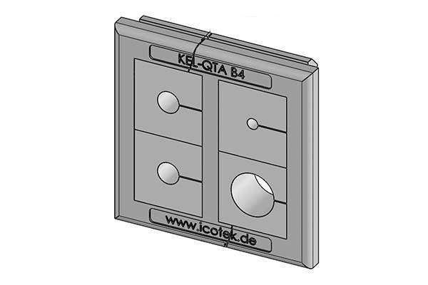 Icotek Kabeleinführungsleiste KEL-QTA B4 A