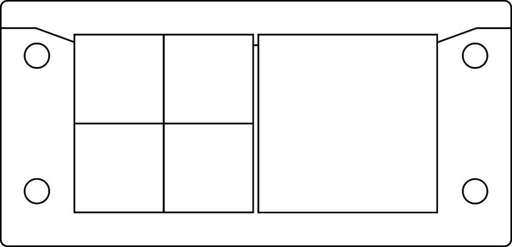 Icotek Kabeleinführungsleiste KEL-U 16/5 schwarz