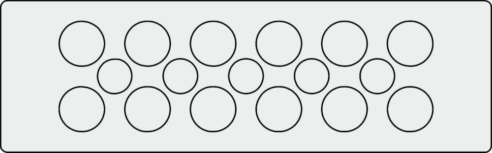 Icotek Kabeldurchführungsplatte KEL-DP 24/17 A grau