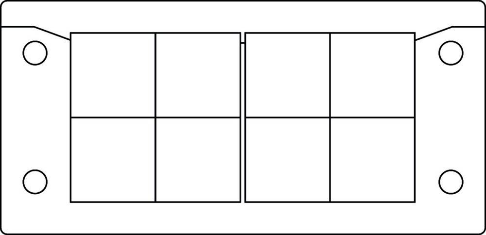 Icotek Kabeleinführungsleiste KEL-U 16/8 schwarz