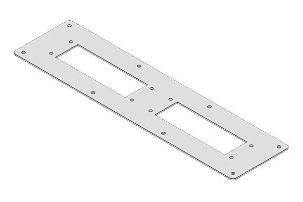 Icotek Kabelflanschplatte FPBG355x92-2-RAL7035