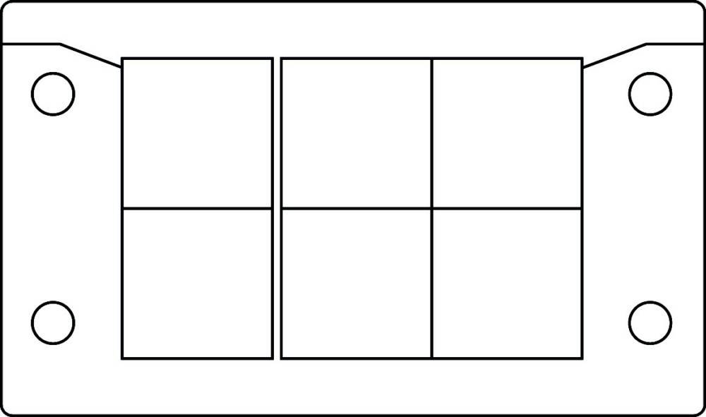 Icotek Kabeleinführungsleiste KEL-U 10/6 schwarz