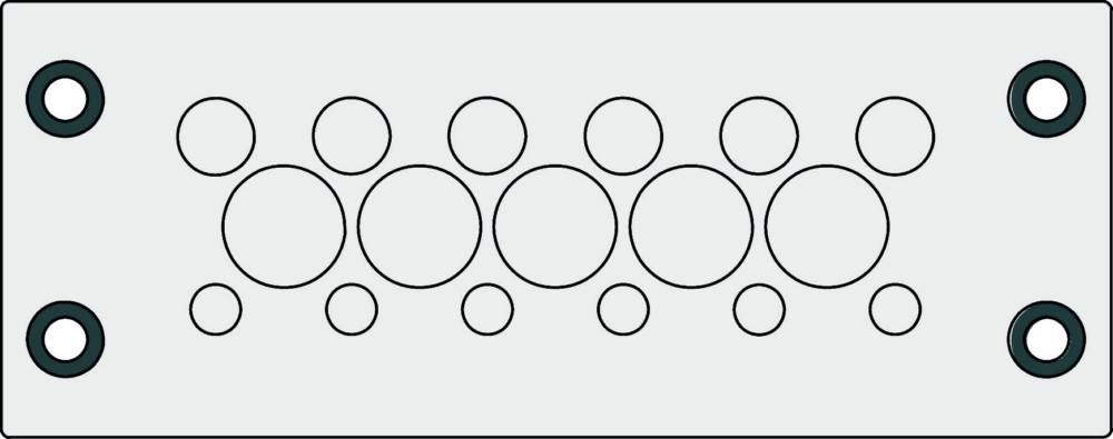 Icotek Kabeldurchführungsplatte KEL-DPZ 24/17 grau