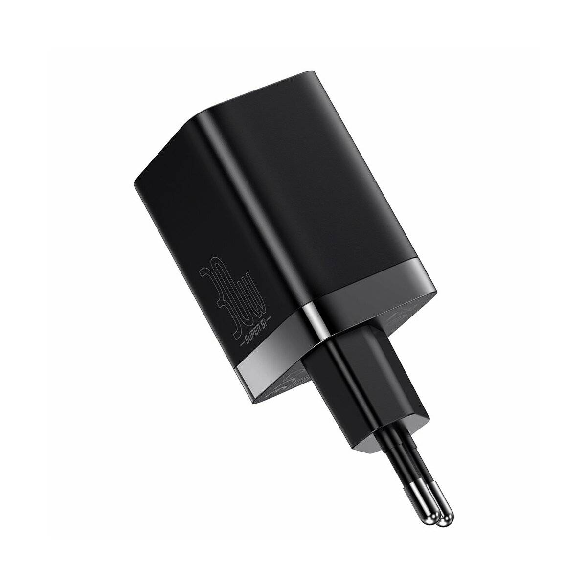 Baseus Super Si Pro Schnellladegerät USB / USB Type C 30W Power Delivery Quick Charge schwarz (CCSUPP-E01)