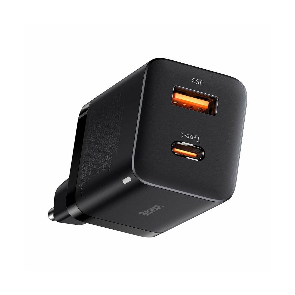 Baseus Super Si Pro Schnellladegerät USB / USB Type C 30W Power Delivery Quick Charge schwarz (CCSUPP-E01)