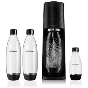 SODASTREAM SodaStream Soda Maker Terra Megapack QC black Schwarz incl 3 bottles 2270214