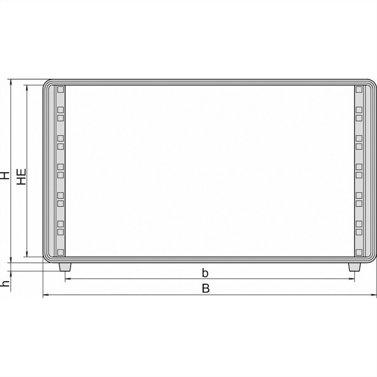 SCHROFF 19"-Gehäuse 6 HE - COMPTEC GEHAEUSE 6HE 500T