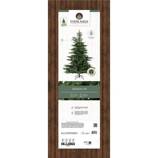Produktpaket für einen künstlichen Weihnachtsbaum der Marke „EVERLANDS