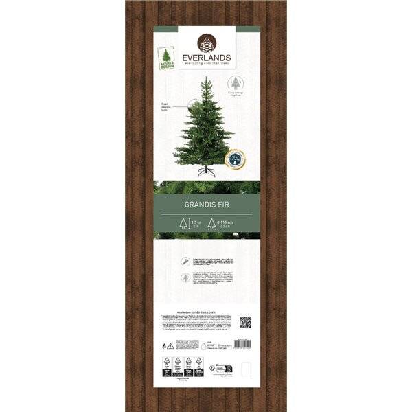 Weihnachtsbaum Grandis 150cm mit weichen Nadeln grün