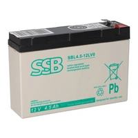 SSB Blei Akku SBL12-4.5LV0 Hochstrom Pb AGM 12V 4,5Ah F2 6,3mm SSB Blei Akku SBL12-4.5LV0 Hochstrom Pb AGM 12V 4,5Ah F2 6,3mm