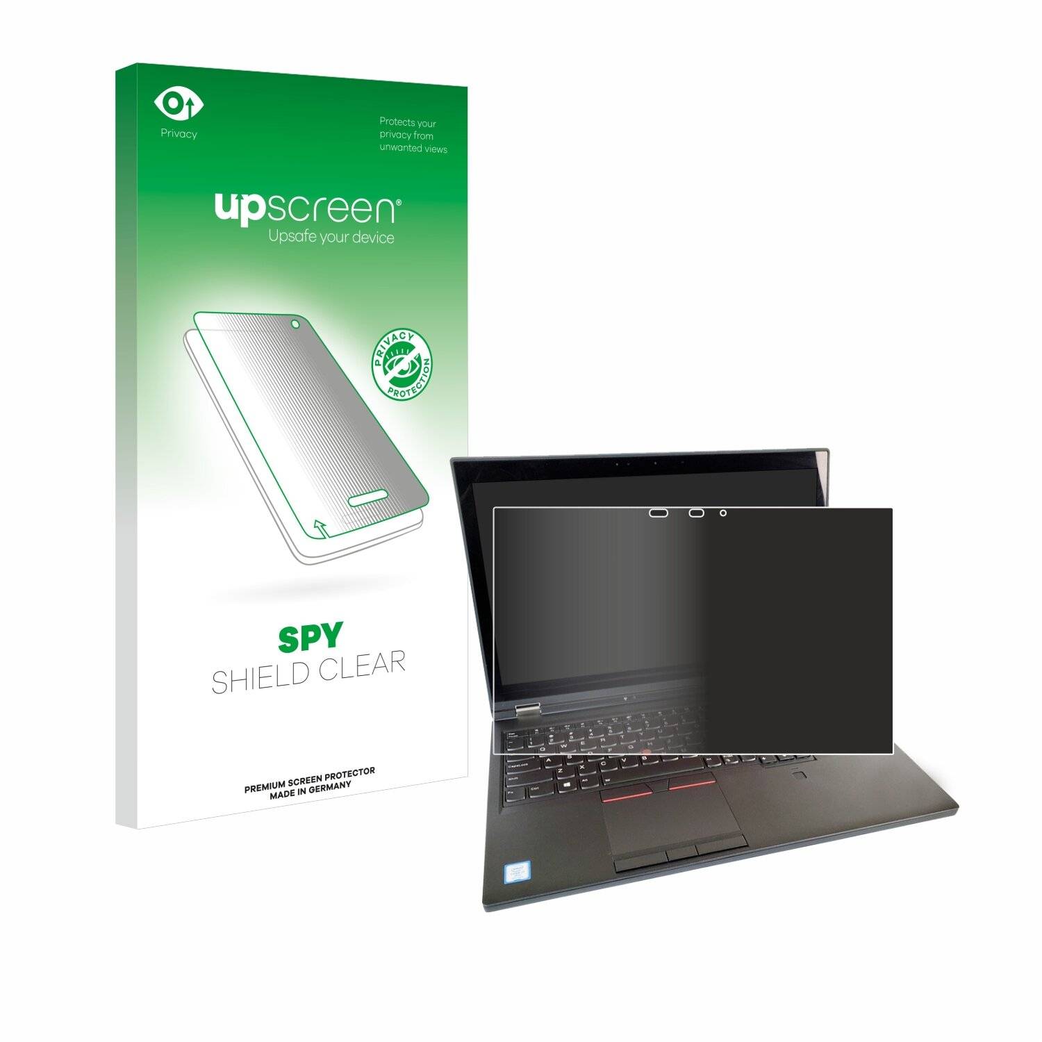 upscreen Spy Shield Sichtschutz-Folie für Lenovo ThinkPad P52 Touch Mobile