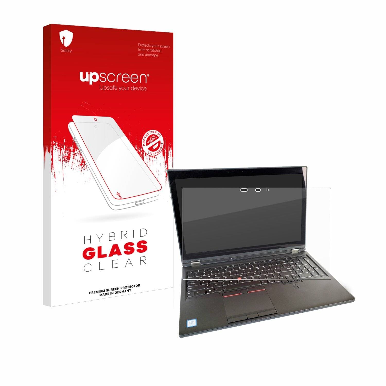 upscreen Hybrid Glas Panzer-Folie für Lenovo ThinkPad P52 Touch Mobile