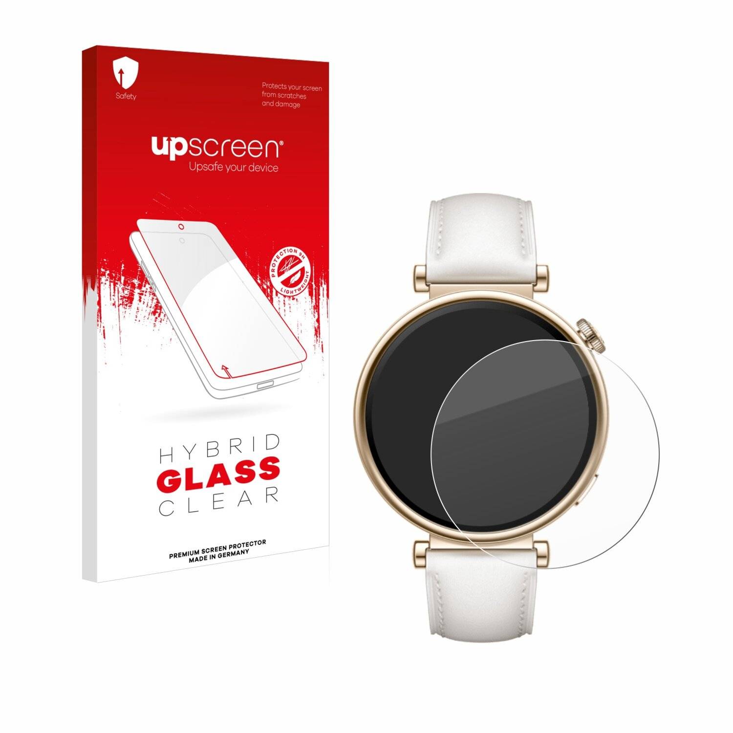 upscreen Hybrid Glas Panzer-Folie für Huawei Watch GT 4