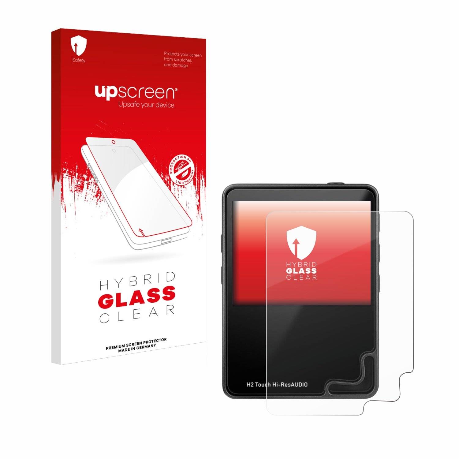 upscreen Hybrid Glas Panzer-Folie für HifiWalker H2