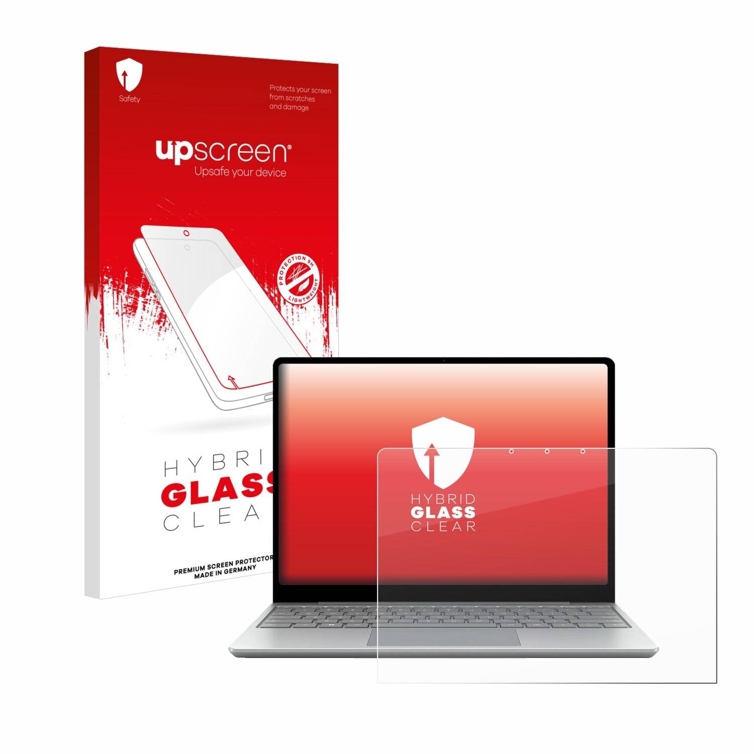 upscreen Hybrid Glas Panzer-Folie für Microsoft Surface Laptop Go 3