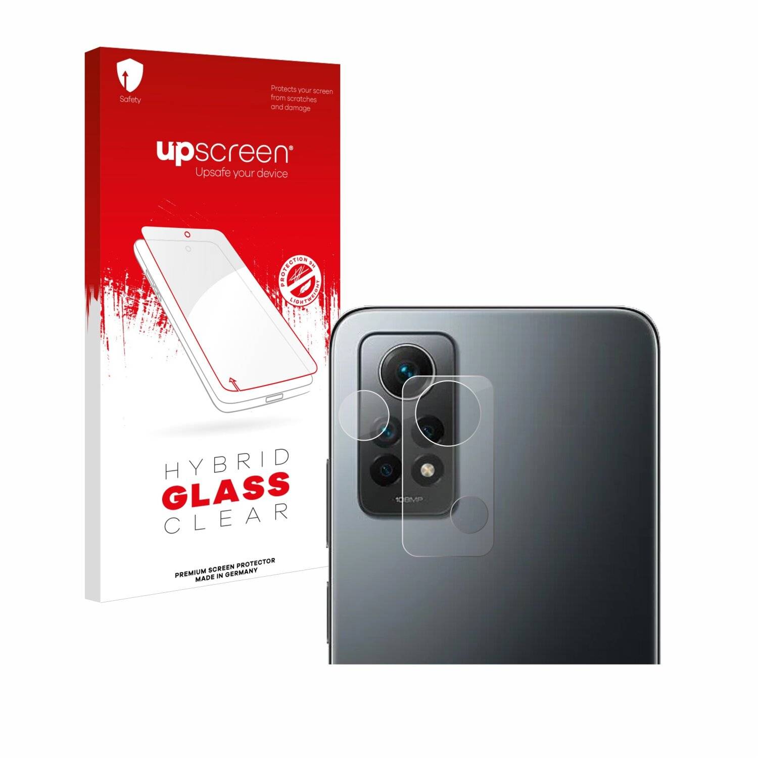 upscreen Hybrid Glas Panzer-Folie für Xiaomi Redmi Note 12 Pro 4G (NUR