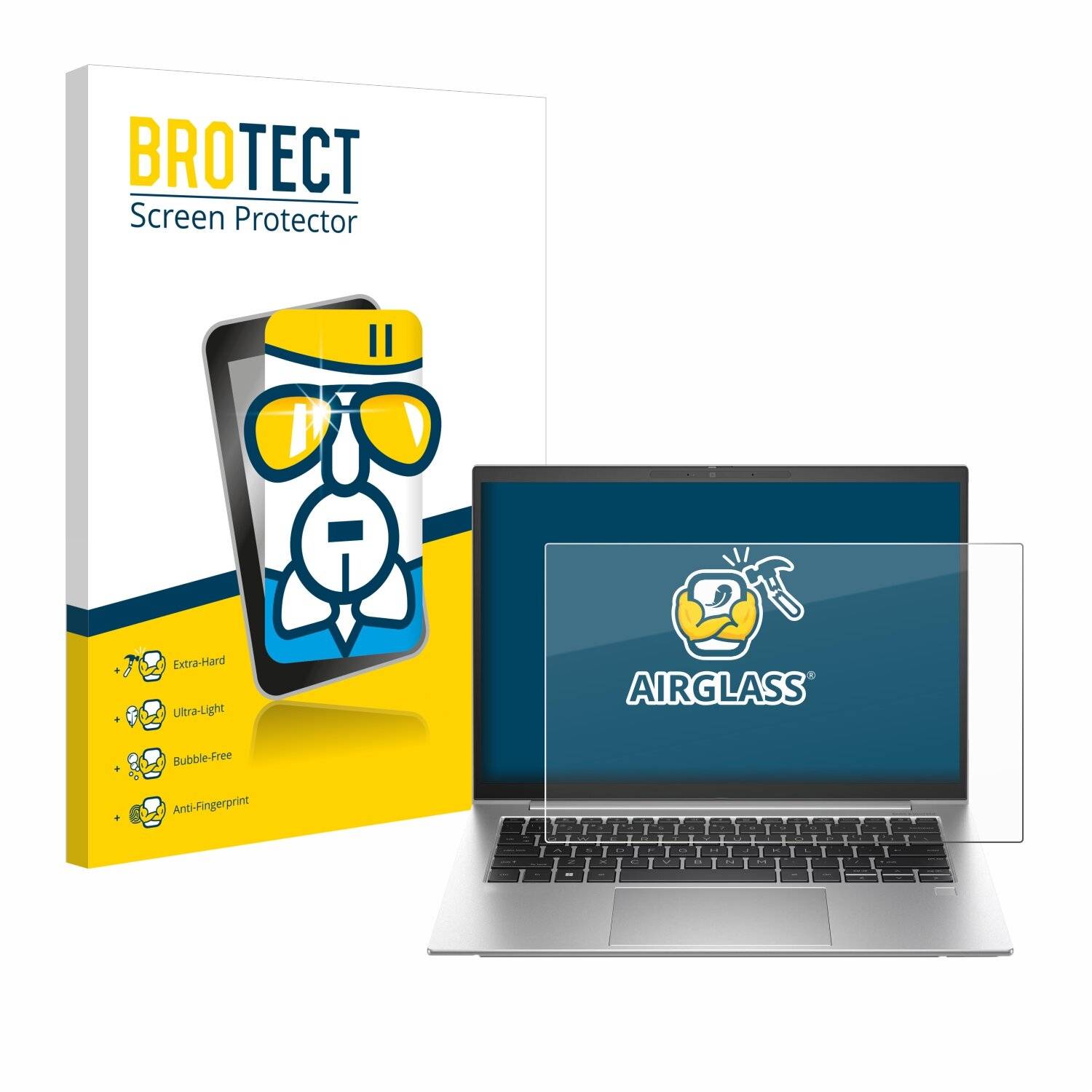 BROTECT AirGlass Glas Panzer-Folie für HP EliteBook 1040 G10 -