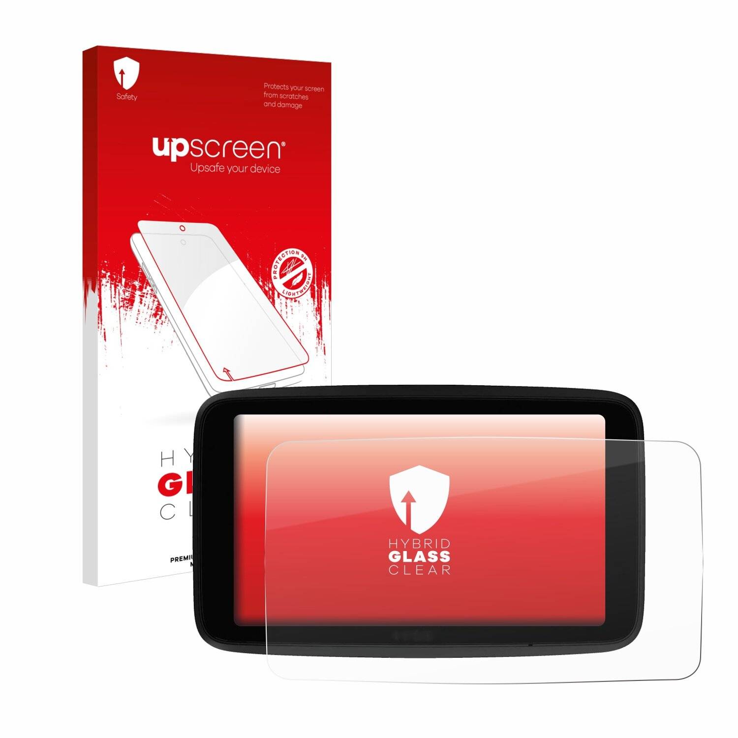 upscreen Hybrid Glas Panzer-Folie für TomTom GO Superior