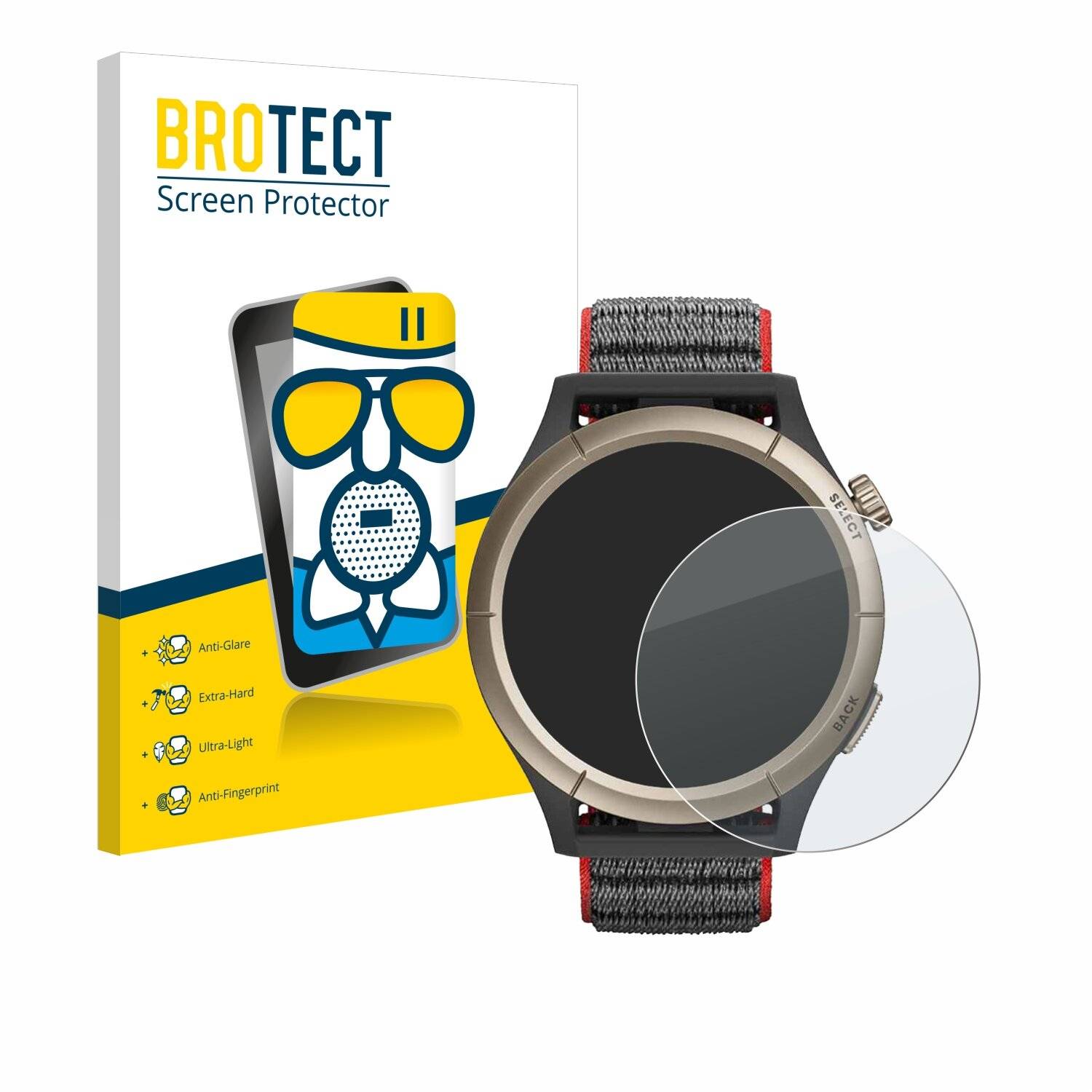 BROTECT AirGlass Matt Glas Panzer Folie für Huami Amazfit Cheetah