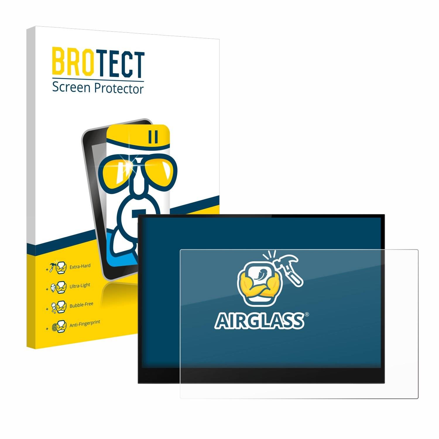 BROTECT AirGlass Glas Panzer-Folie für Lenovo ThinkVision M14d 16:10 -