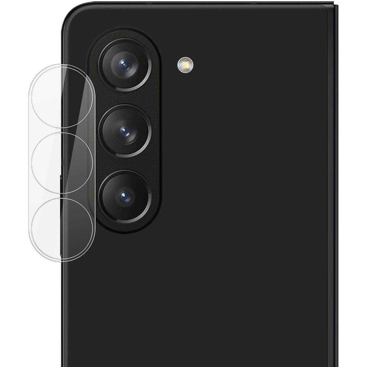 Für Samsung Galaxy Z Fold5 5G Glas für Kamera Komplettschutz Transparent