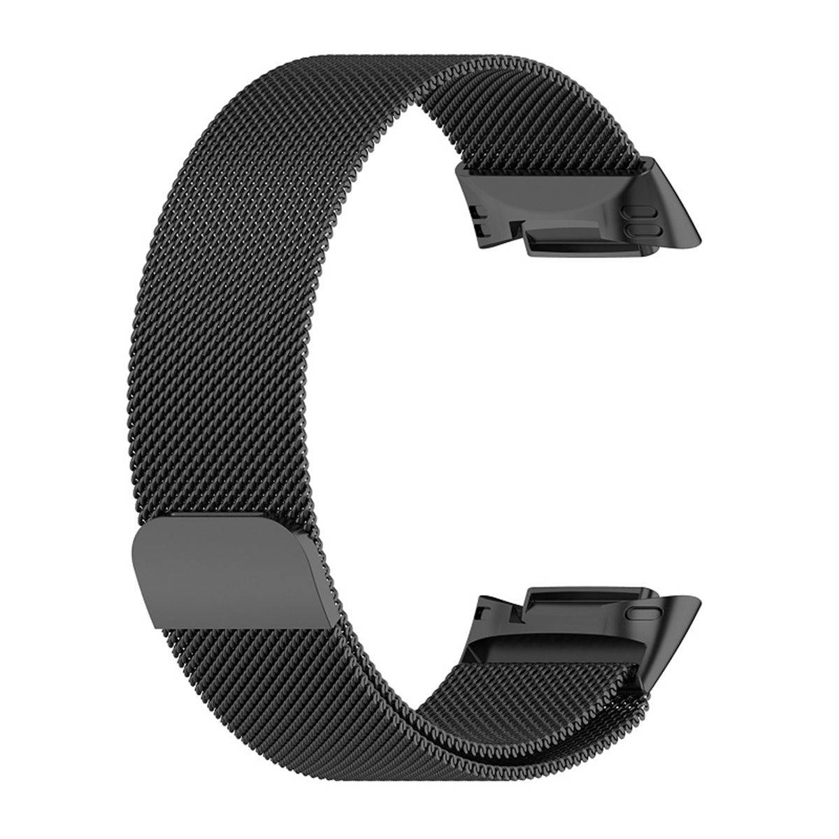 Für Fitbit Charge 6 / 5 Metall Stahl Mesh Armband mit Magnetverschluss