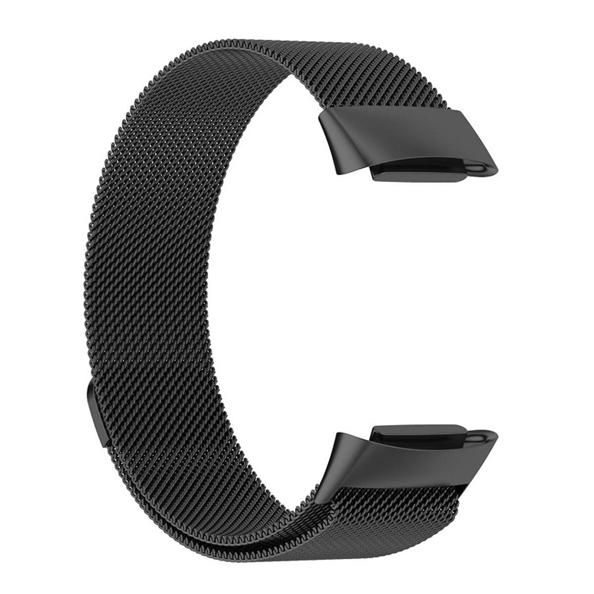 Für Fitbit Charge 6 / 5 Metall Stahl Mesh Armband mit Magnetverschluss