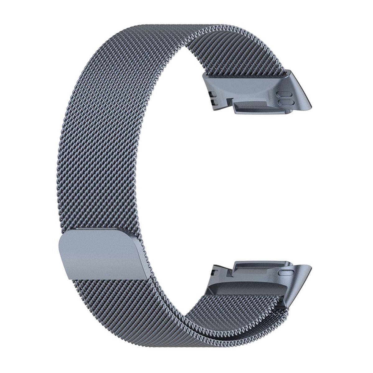 Für Fitbit Charge 6 / 5 Metall Stahl Mesh Armband mit Magnetverschluss