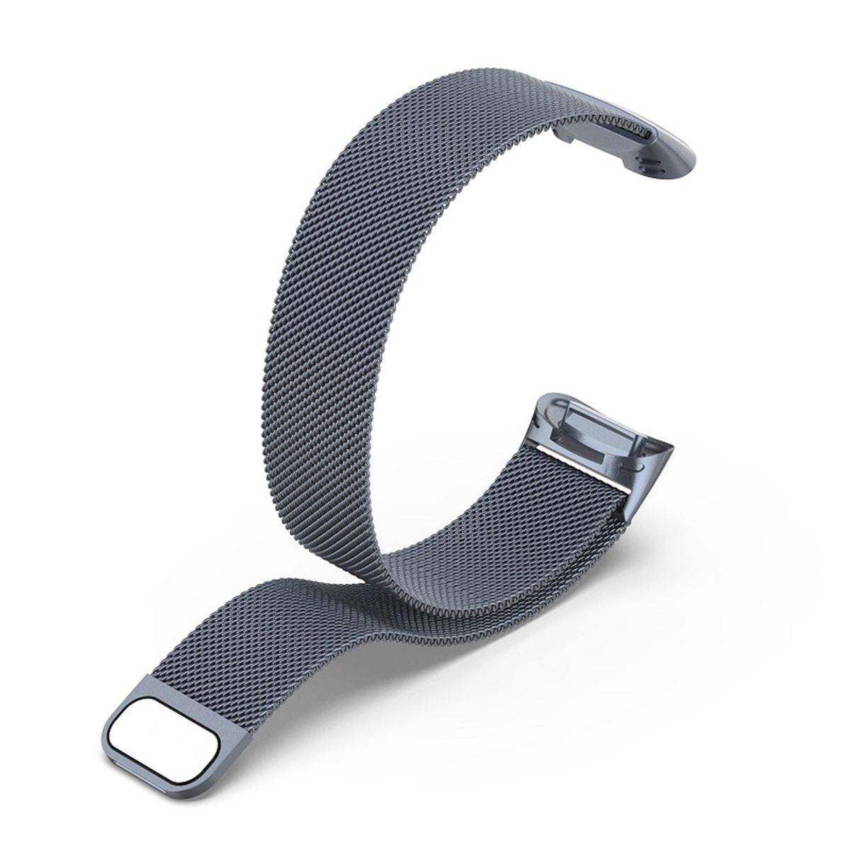 Für Fitbit Charge 6 / 5 Metall Stahl Mesh Armband mit Magnetverschluss