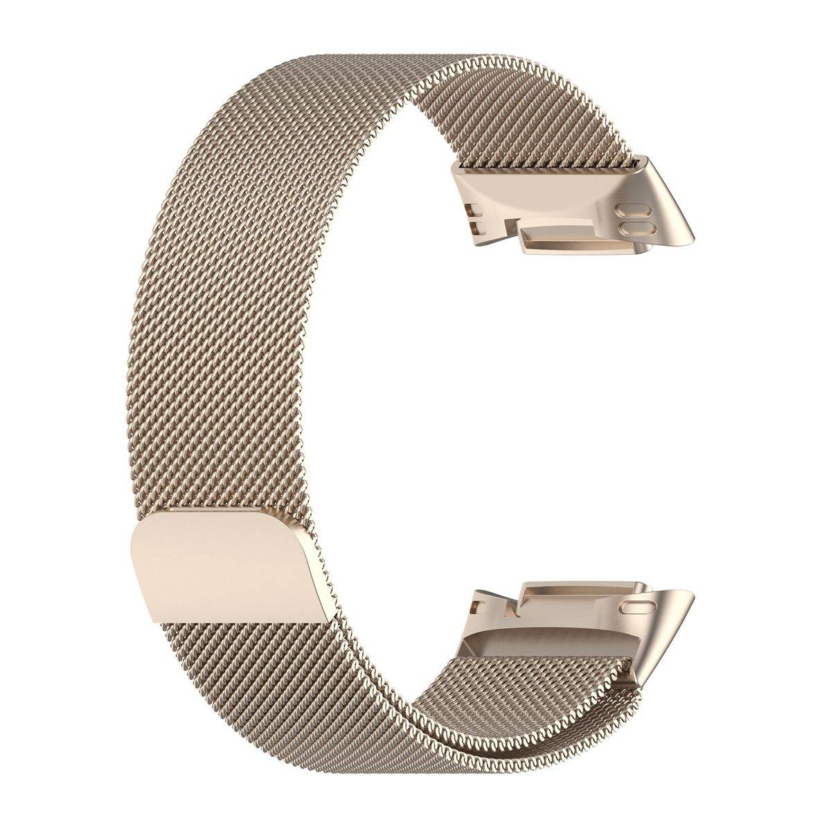 Für Fitbit Charge 6 / 5 Metall Stahl Mesh Armband mit Magnetverschluss