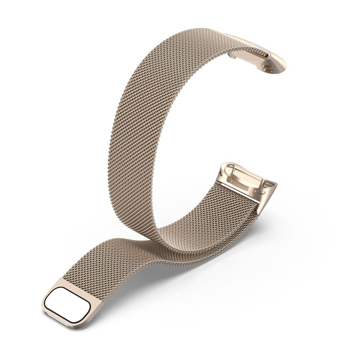 Für Fitbit Charge 6 / 5 Metall Stahl Mesh Armband mit Magnetverschluss