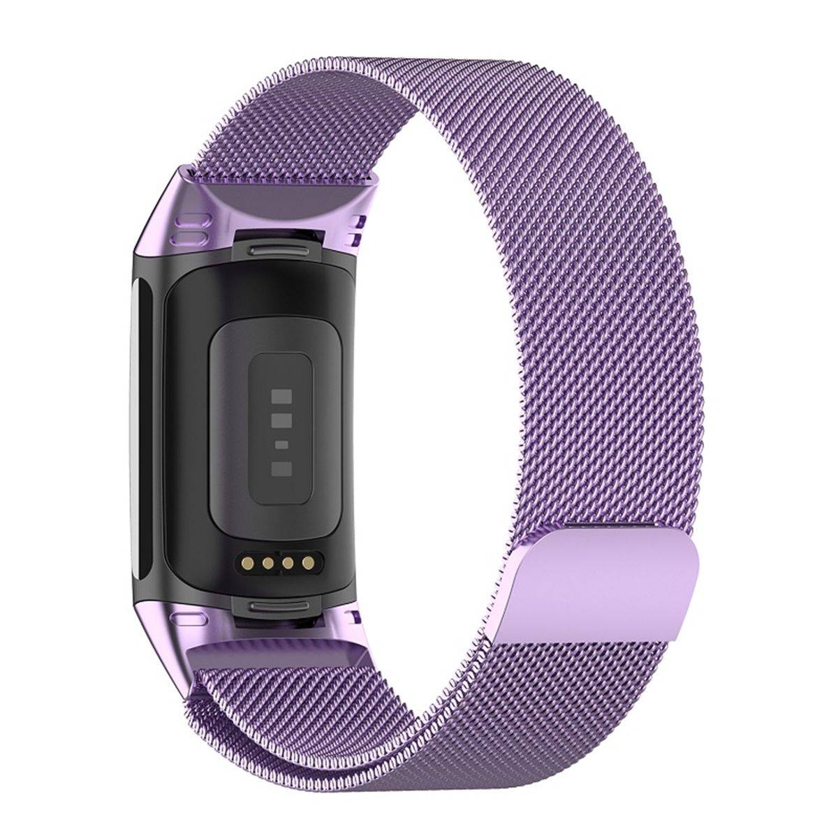 Für Fitbit Charge 6 / 5 Metall Stahl Mesh Armband mit Magnetverschluss
