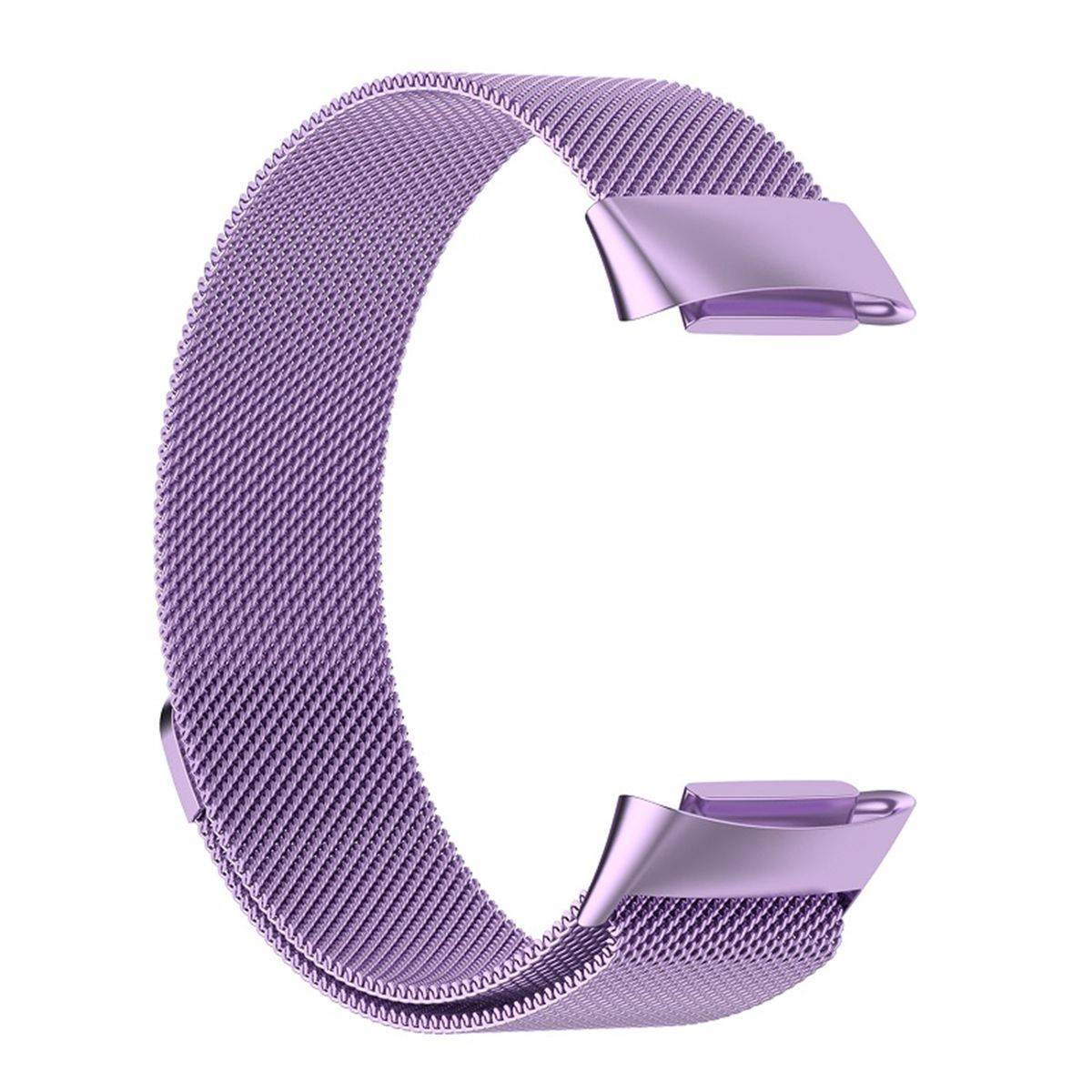 Für Fitbit Charge 6 / 5 Metall Stahl Mesh Armband mit Magnetverschluss