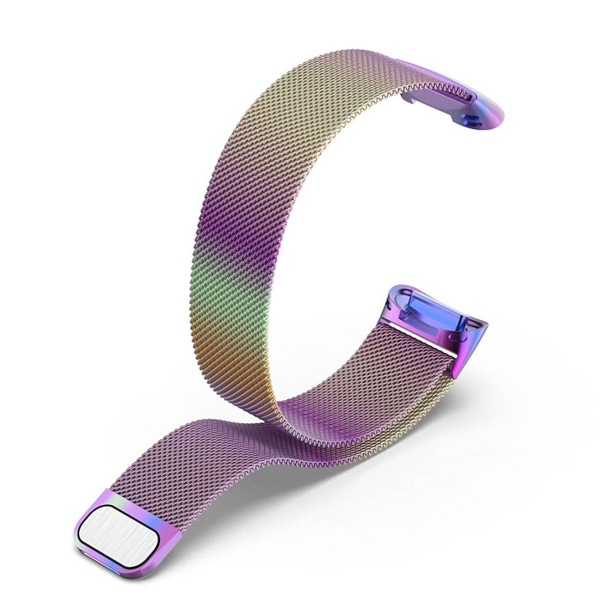 Für Fitbit Charge 6 / 5 Metall Stahl Mesh Armband mit Magnetverschluss