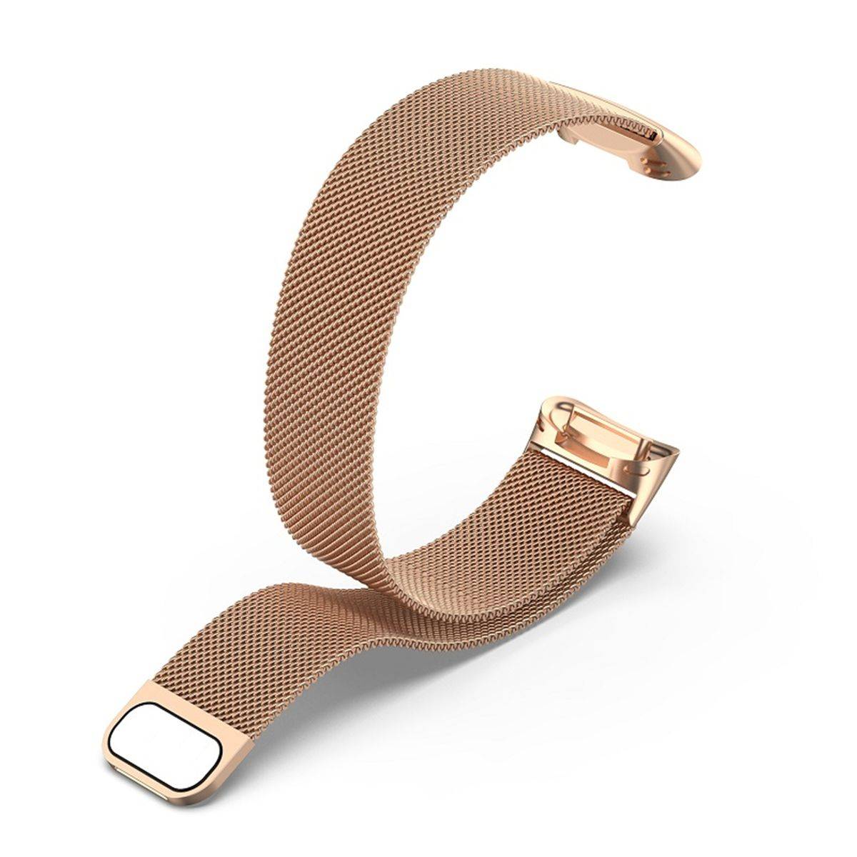 Für Fitbit Charge 6 / 5 Metall Stahl Mesh Armband mit Magnetverschluss