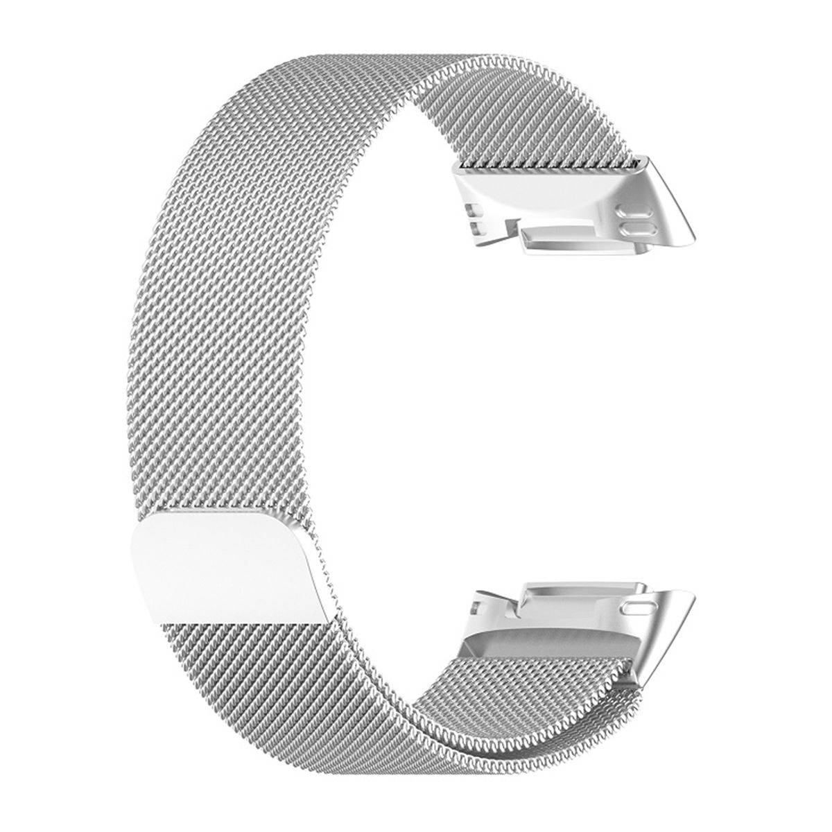 Für Fitbit Charge 6 / 5 Metall Stahl Mesh Armband mit Magnetverschluss