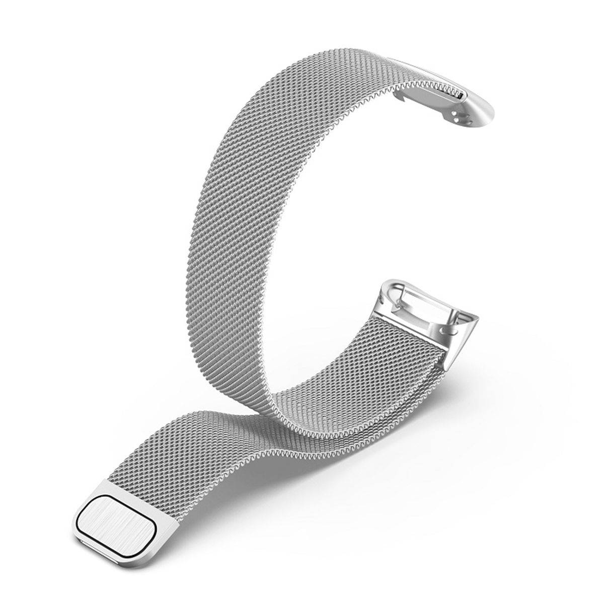 Für Fitbit Charge 6 / 5 Metall Stahl Mesh Armband mit Magnetverschluss
