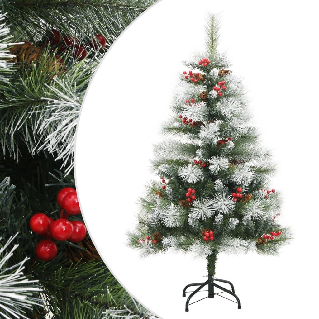vidaXL Künstlicher Weihnachtsbaum Klappbar mit Zapfen & Beeren 150 cm