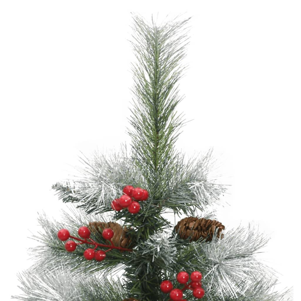vidaXL Künstlicher Weihnachtsbaum Klappbar mit Zapfen & Beeren 150 cm