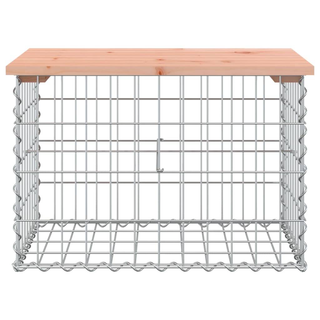 vidaXL Gartenbank aus Gabionen 63x44x42 cm Massivholz Douglasie