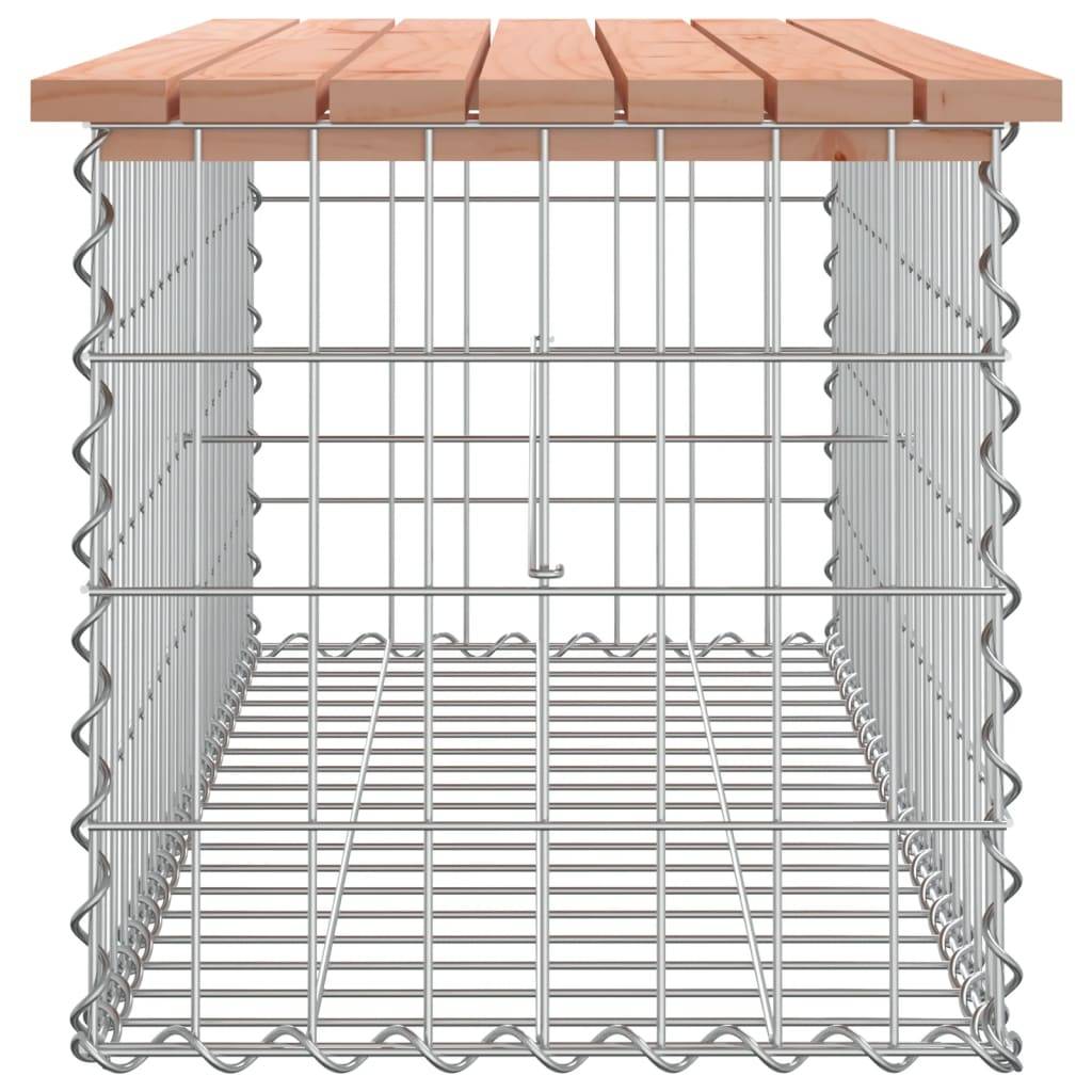 vidaXL Gartenbank aus Gabionen 103x44x42 cm Massivholz Douglasie