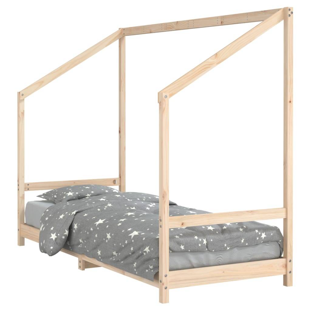 vidaXL Kinderbett 80x200 cm Massivholz Kiefer