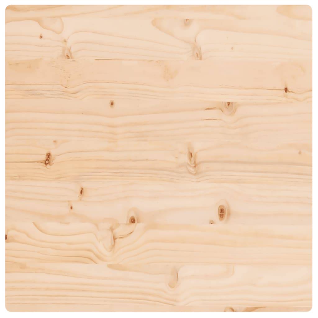 vidaXL Tischplatte 60x60x2,5 cm Massivholz Kiefer Quadratisch