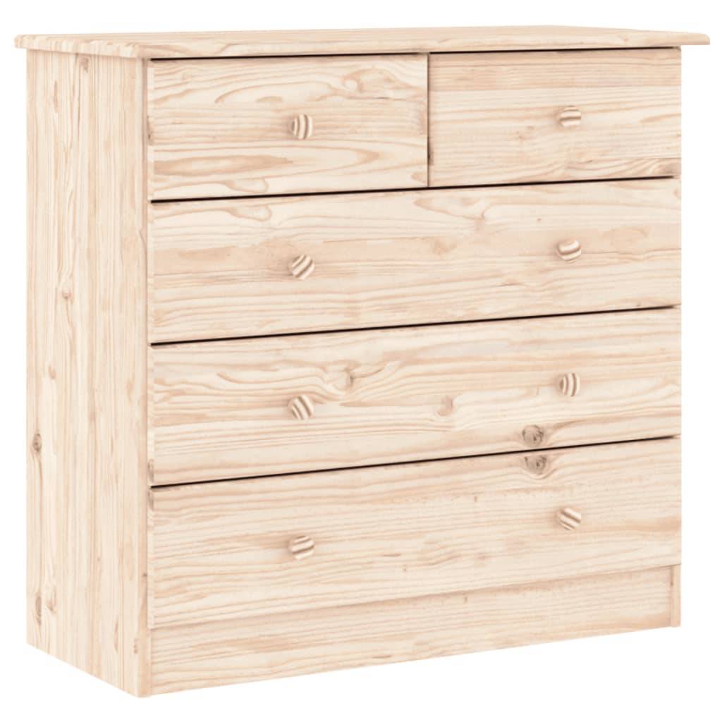 vidaXL Kommode ALTA 77x35x73 cm Massivholz Kiefer