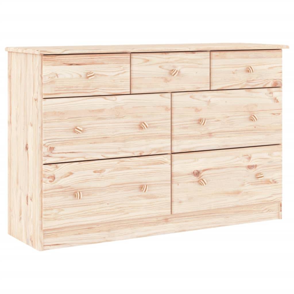 vidaXL Kommode ALTA 112x35x73 cm Massivholz Kiefer